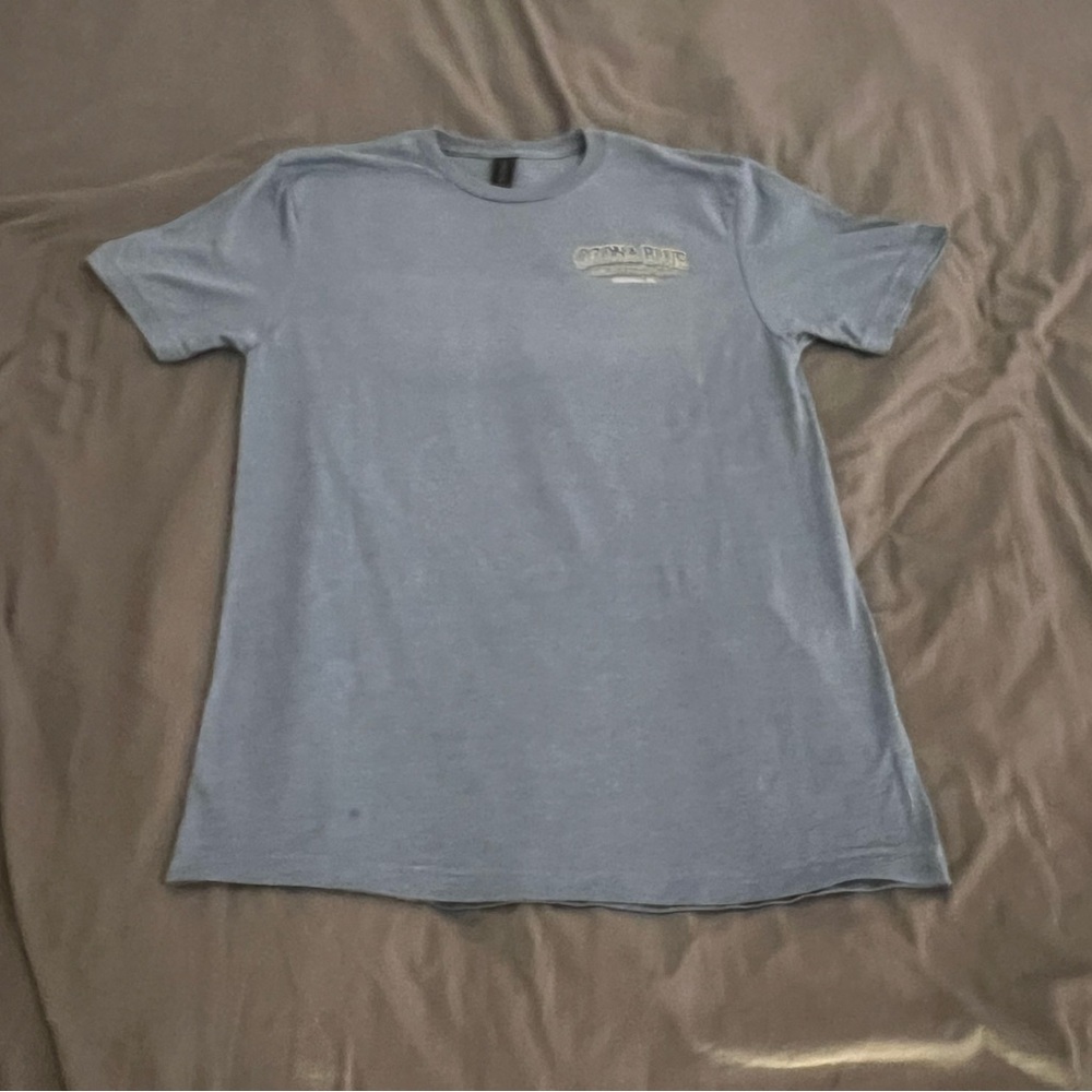 Ozona Blue Grilling co double sided print graphic t-shirt